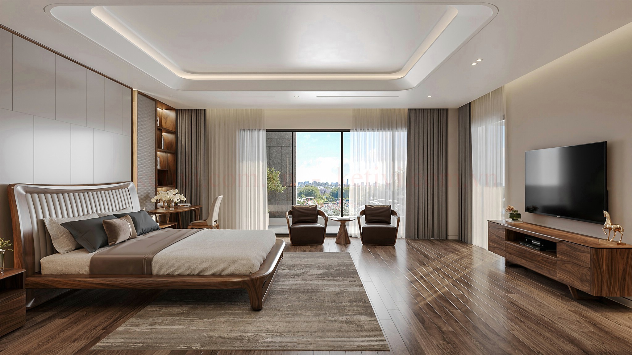 Phòng ngủ tối giản tinh tế