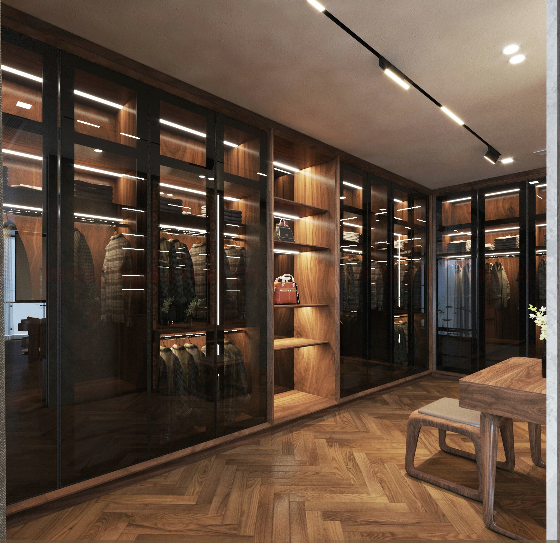 Tủ quần áo cánh kính hiện đại